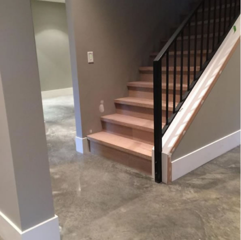 freshly polished concrete floor in kelowna