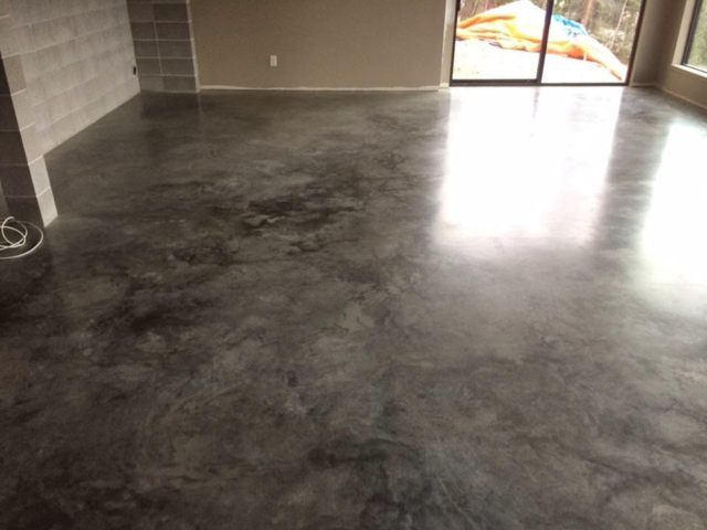 polished concrete floor