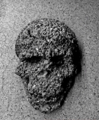 concrete skull