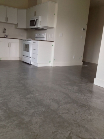 polished concrete floor