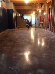 polished concrete floor