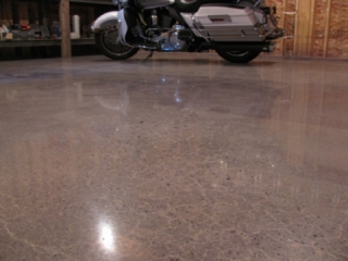 polished concrete floor