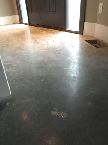 polished concrete floor